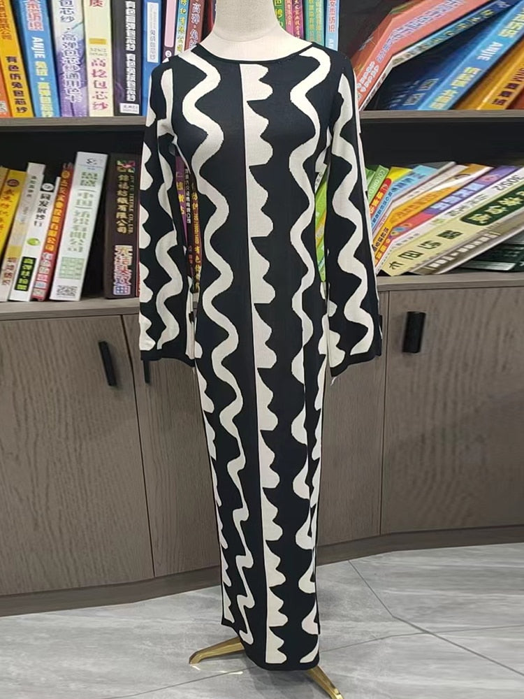 Autumn Knitted Maxi Dress